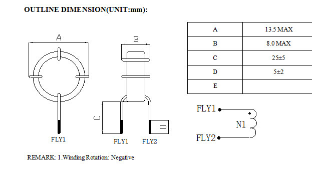 Big Power Choke High Current Inductor , Micromental Core Electronic Choke Coil