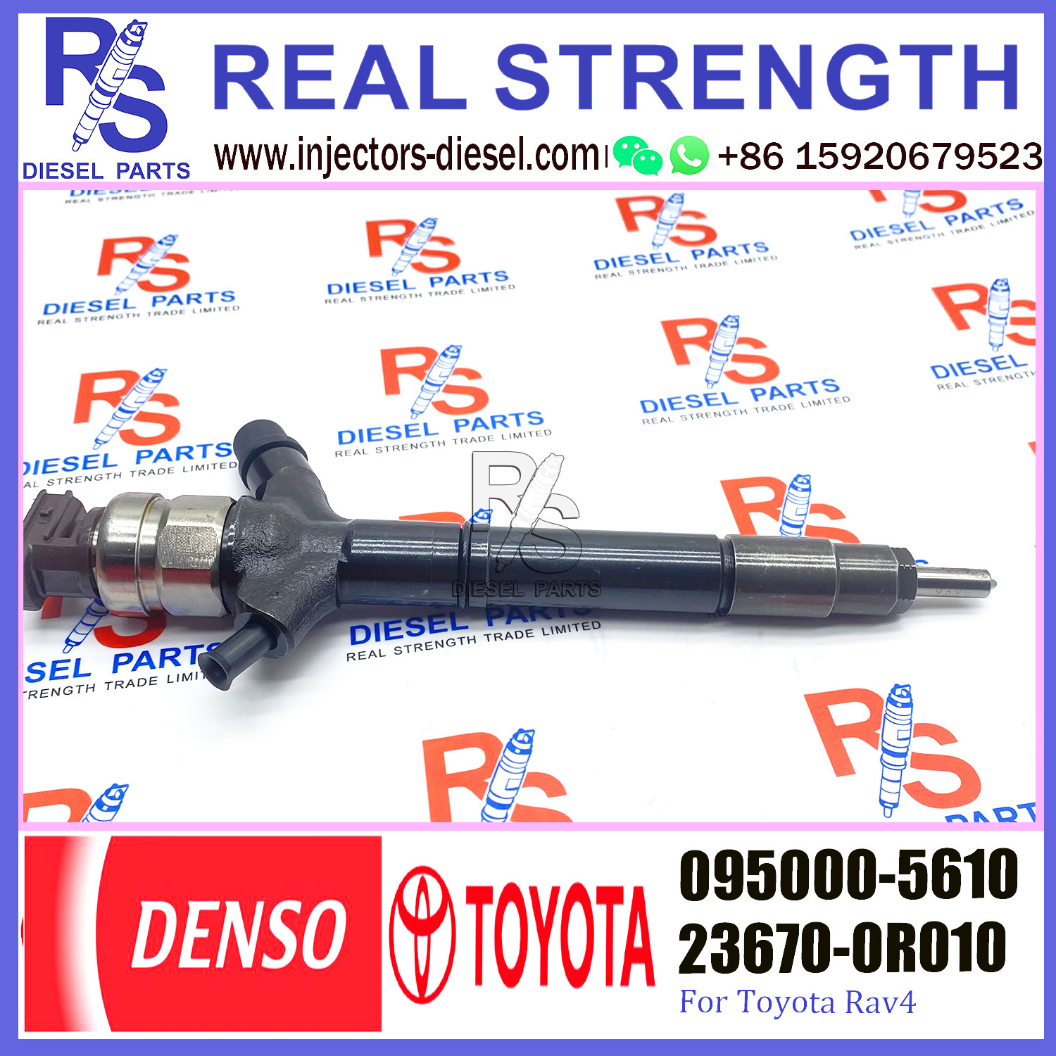 Common Rail Toyota Rav4 Fuel Injector 095000-5610 23670-0R010