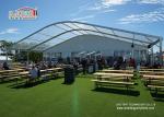 Solid Wall Outdoor Party Tents Aluminum Structure 25m Width Clear Span