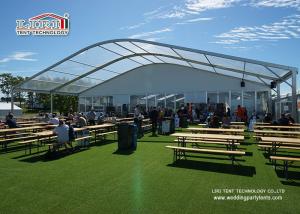 Quality Solid Wall Outdoor Party Tents Aluminum Structure 25m Width Clear Span wholesale