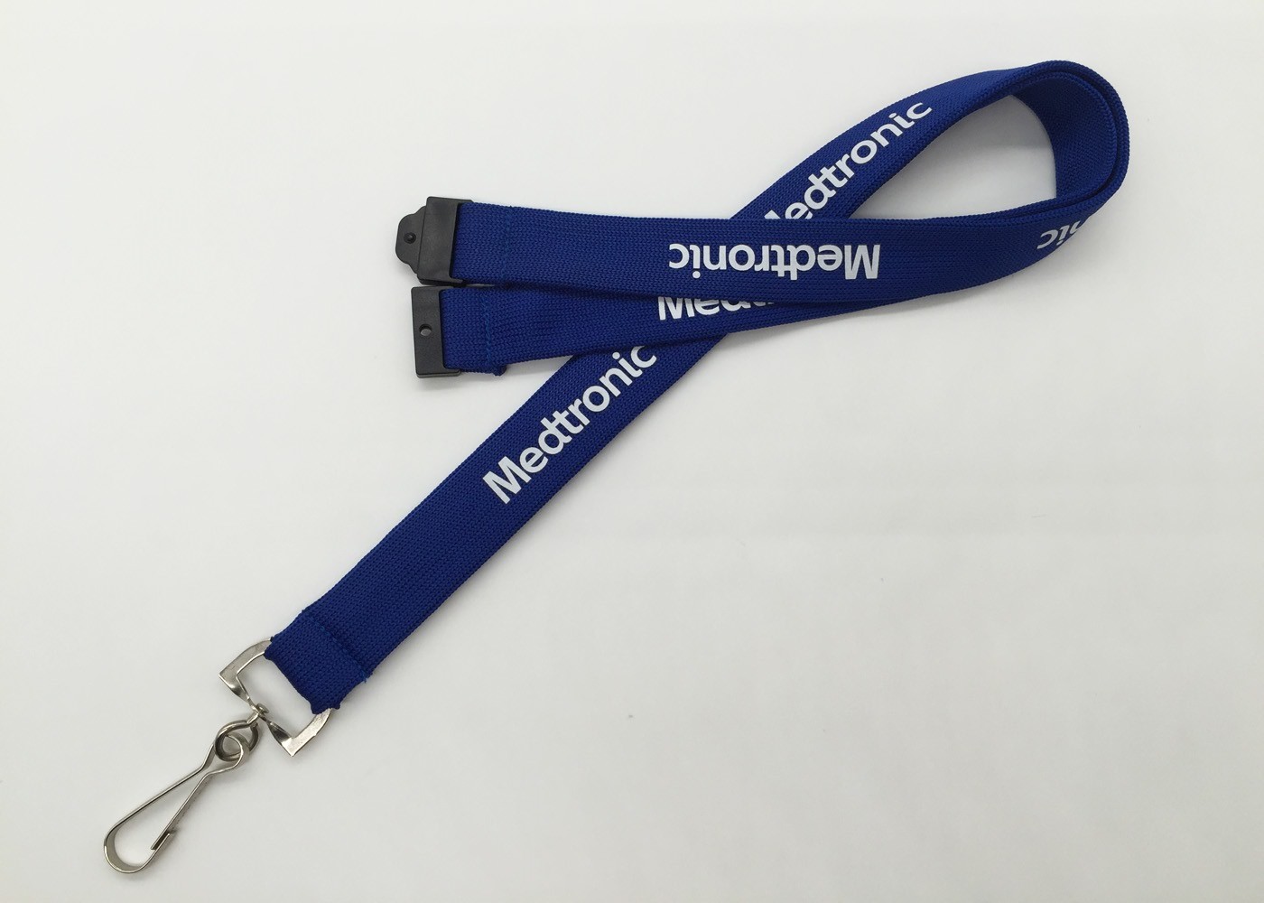 durable orange stylish custom tuber polyester lanyard with metal hook