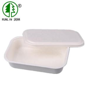 Quality Biodegradable microwave thermoforming eco-friendly sugarcane bagasse food container wholesale