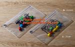 clear pvc pencil bag/ziplock plastic clear pvc pencil case/custom color plastic