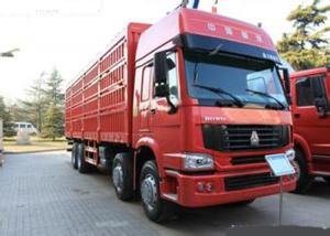 Quality 12 Wheels LHD Euro2 336HP Cargo Stake Body Truck / Livestock Container Truck wholesale