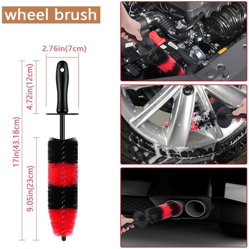 Odm Boars Hair Brush Car Detailing Kit For Air Vent Tire