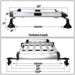 OEM Manufacturer Wholesale Top Grade Aluminum Car Roof Rack Universal Size 100%