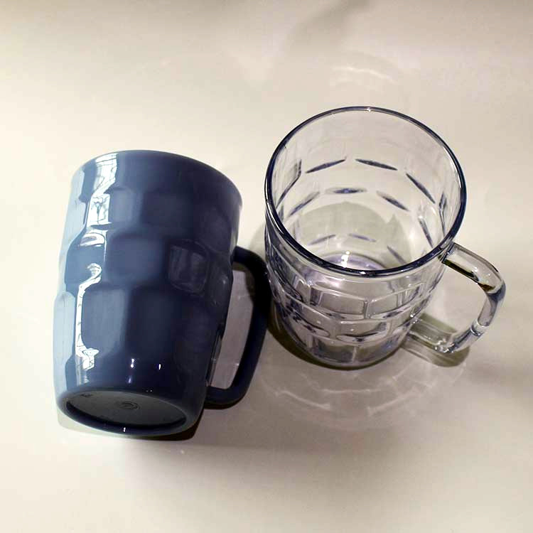 Unique 21oz Plastic Beer Mugs With Handles Reusable Recyclable