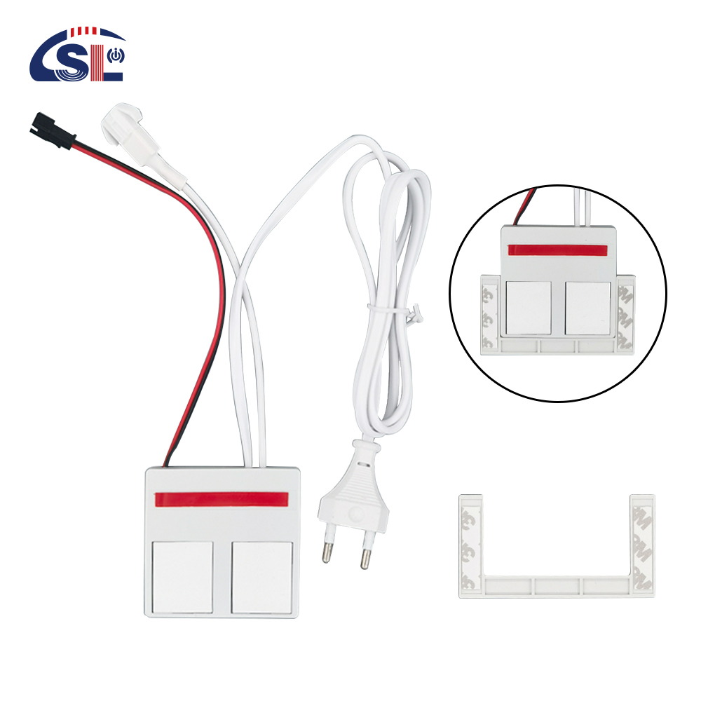 110V 240VAC 12W24W Single/Three Color LED Mirror Touch Dimmer Sensor with 2 Keys Switch