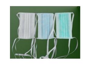 Quality Non Woven Surgical Disposable Medical Face Mask With Ties Anti Pollution wholesale