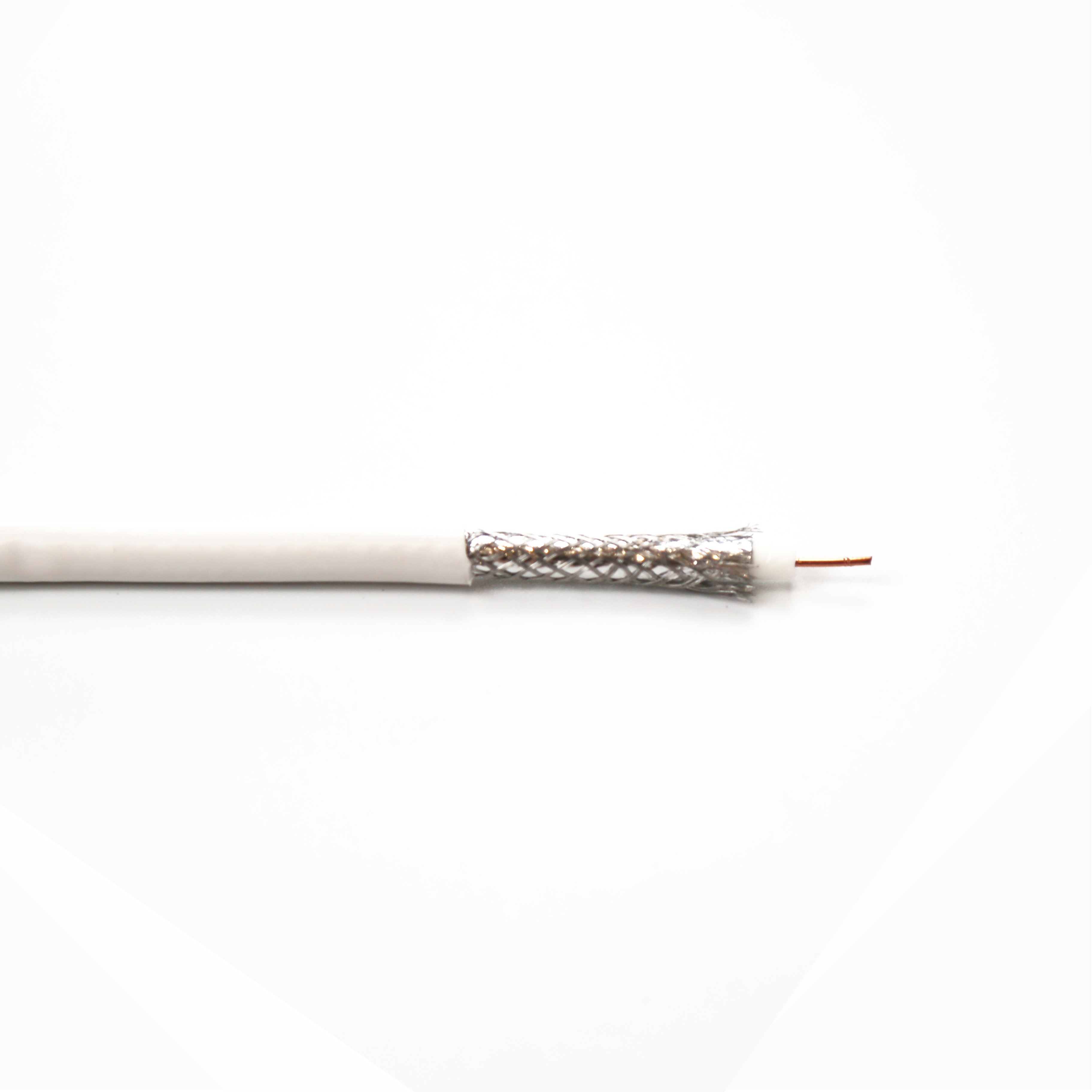 OFC Conductor 75 Ohm Coaxial Cable PVC Sheath CCTC System SYV Solid PE Insulation