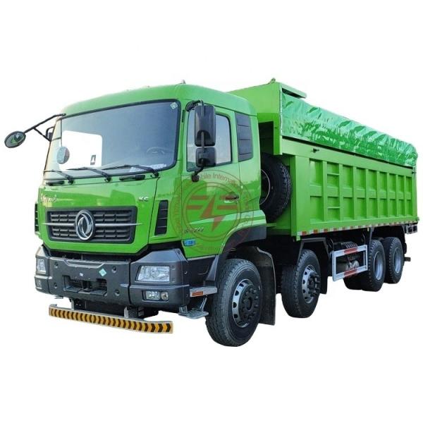 U Shaped Upper Cover And Elevated Cargo Box 12 Wheel Tipper Truck For Mining