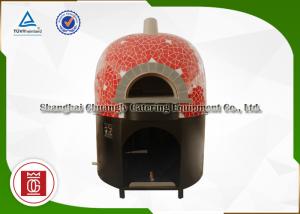 Quality Residential / Industrial Italy Pizza Oven Round With Natural Lava Rock Base Plate wholesale
