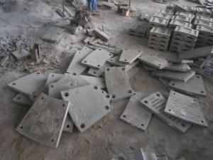 Quality High Cr Steel End Liner Castings HRC43-52 Hardness Abrasion Resistance wholesale