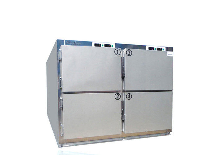 Mortuary Body Refrigerators For 6 Body , Morgue Room Body Storage Refrigerator