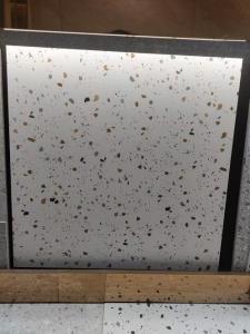 Quality White Terrazzo Look Ceramic Tile 600x600mm Chemical Resistance wholesale