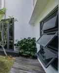 Tinted Glass Anodizing 1.4mm Aluminum Top Hung Window