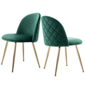 Quality Soft Velvet Upholstered High Back Armless Chairs for Modern Restaurant Seating wholesale