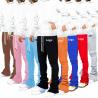 Buy cheap Factory Price Street Wear Soft Cotton Stacked Flared Sweatpants Solid Color from wholesalers