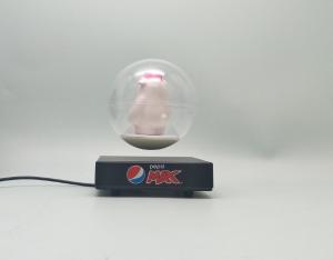 Quality hotsale magnetic levitation bottom ornament toys bear display ,levitating transparent ball stand wholesale