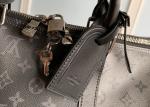 Grey Men'S Genunie Leather Womens Travel Handbag Business Style