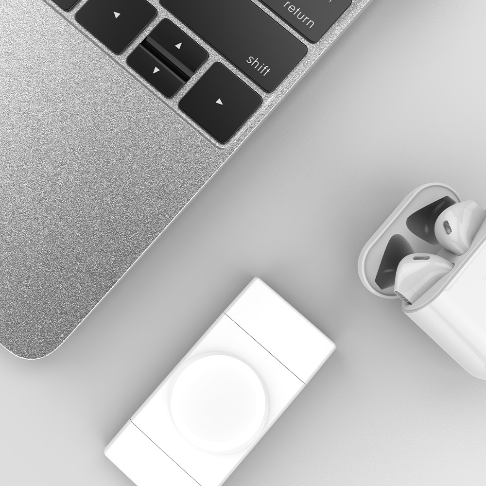 Compact Size Dual Interface USB A & USB C Wireless Watch Charger For Apple Watch And Samsung Watch