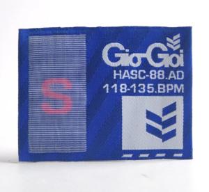 Quality Straight Cut End Fold Black Woven Fabric Labels Neck Main Label Sew On Iron On wholesale