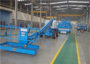 Quality Aerial Electric Boom Lift , Self Propelled Telescopic Booms Zero Radius Turning wholesale