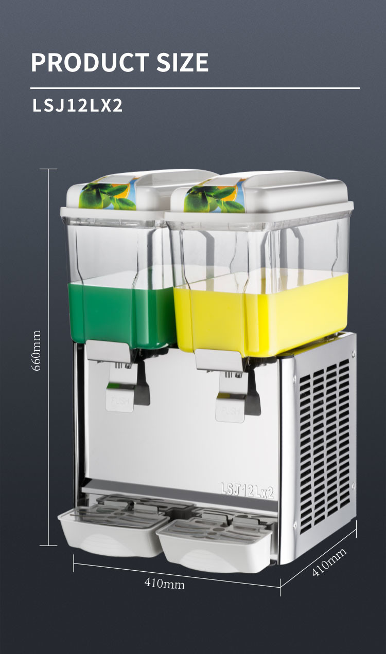 36l 3 Tank Juice Dispenser Stainless Steel Fruit Juice Cooler Machine Portable