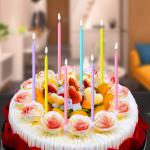 Rainbow Birthday Candles - Colorful Birthday Candle Cake Candles Cupcake Candles
