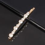 Handmade Pearls Decorative Hair Clips Pin For Makeup Geometric Flower Barrettes