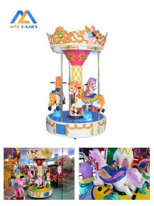 Quality Kids Mini Circus Rotating Horse Prince Charming 3 Players For Amusement Park wholesale