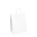 Valentine White Black Gift Shopping Kraft Handle Paper Bags For Wedding