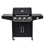 Backyard BBQ Smokeless Portable Outdoor BBQ Gas Grill Smoker with Temperature