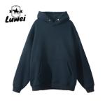 Oversized Thick Hip Hop Plain Sublimation Cropped Hoody Cotton Hooded Drawstring