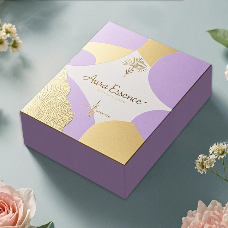 Custom Luxury Square Empty Folding Paper Box Candle Jars With Lid And Box Packaging Automatic Bottom Buckle Box