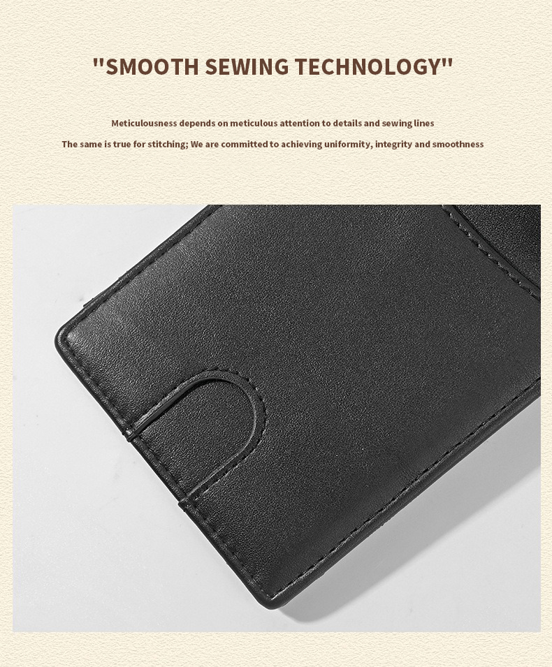 Short Genuine Leather Wallets Mens RFID Blocking Money Clips Wallet Short Wallet Length