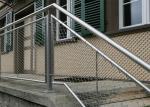 Flexible Lightweight Stainless Steel Ferrule Rope Mesh 2.0mm Stair Railing