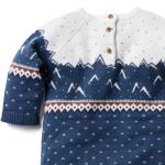 Wholesale Infant Rompers Christmas Knitted Cute Pattern Embroidery Jumpsuits