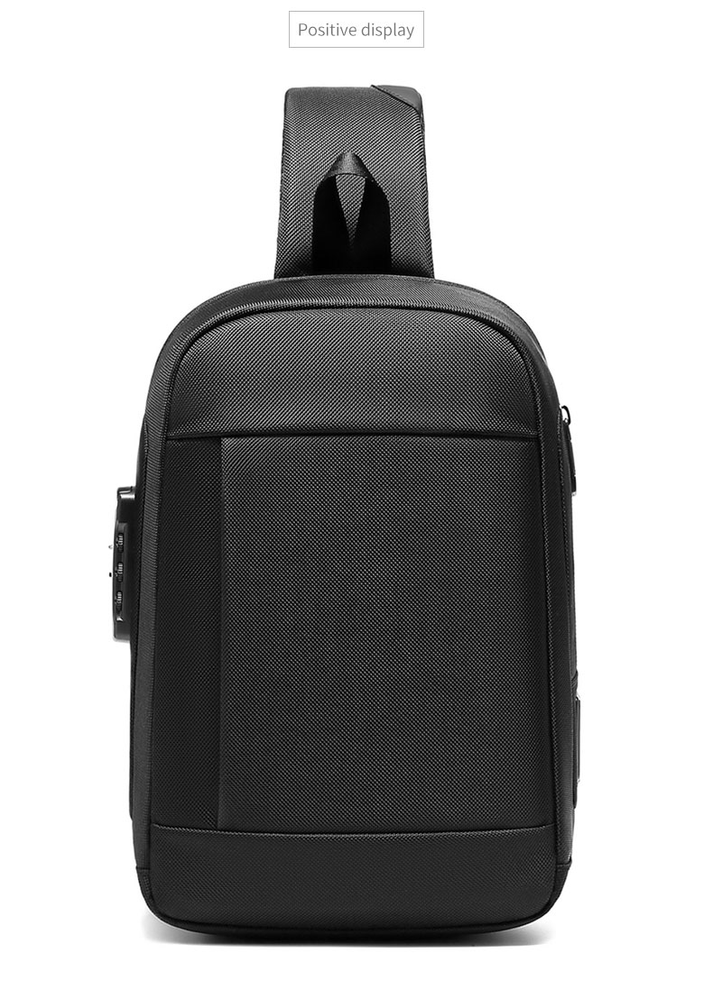 New custom logo Shoulder bag multifunctional waterproof anti theft chest bag men sling bag