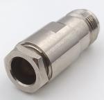 50 Ohm Coaxial Cable N Type Connectors Female Straight Nickel Plated Body