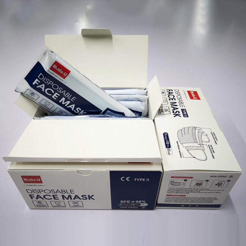 Breathing Disposable Medical Face Mask 3 Layer Type II EN14683:2019