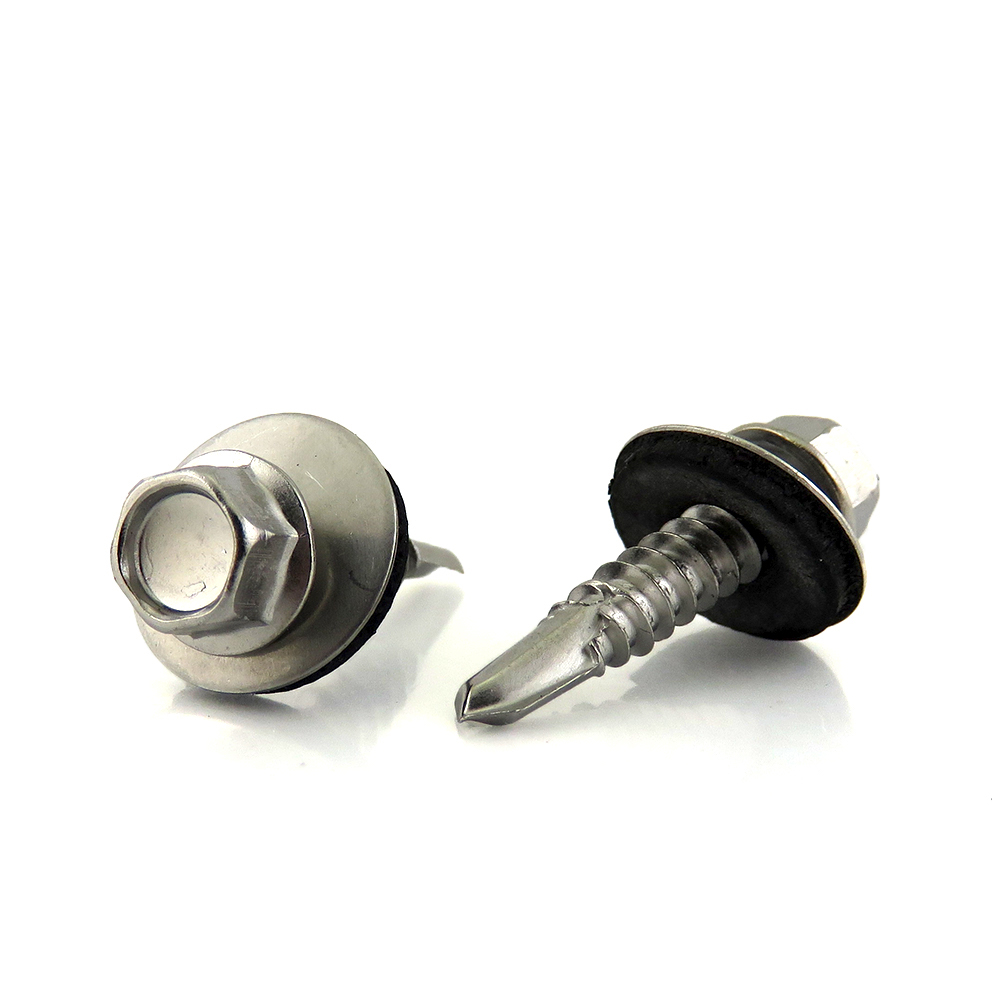 Sandwich Panel Self Drilling Roofing Screws Plain Finish Stainless Steel Tek Screws