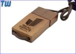 Laser Engraved 3D Logo Necklace 1GB Thumbdrive USB Wooden Stick