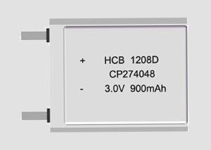 Quality Li-MnO2 900mAh 3.0 V CP274048 Lithium Pouch Cell wholesale