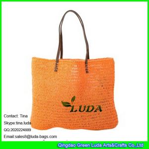 Quality LUDA summer fashion 2015 straw bag yellow paper straw crochet bag wholesale
