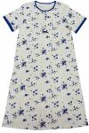 100% Cotton Interlock Ladies Night Dresses Sleepwear European Design Anti