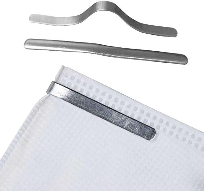 Aluminum Face Mask Materials Fixed Protection Nose Clip 0.5mm*10cm Size