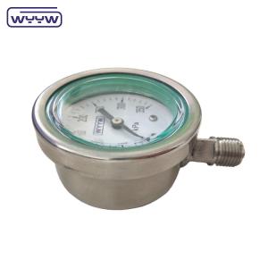 Quality WYYW High Pressure Gauge 60mm All Stainless Steel Silicone Oil Filled Pressure Gauges wholesale