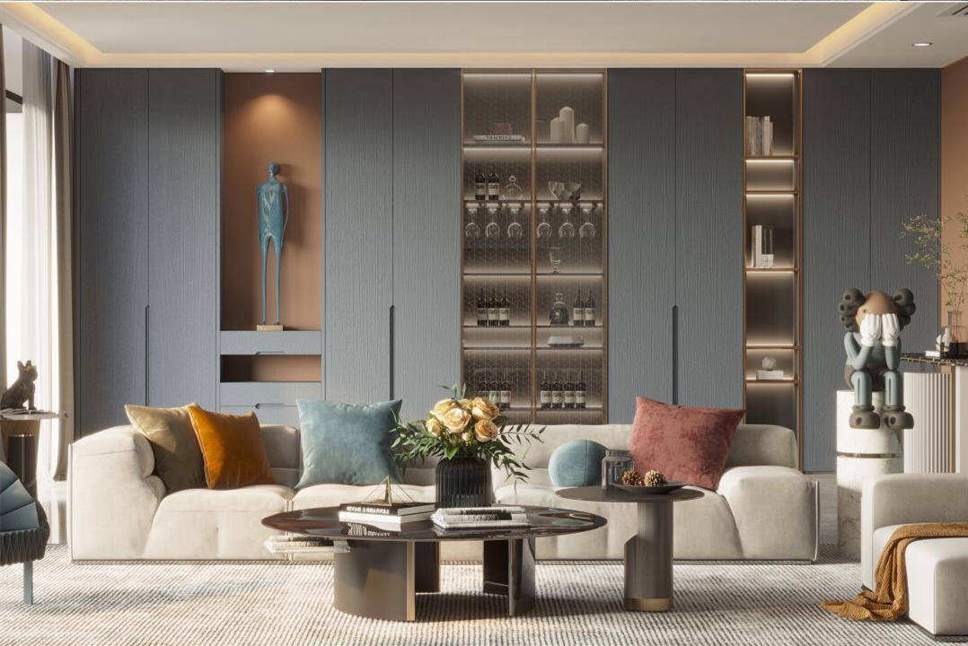 OEM Service Accepted Popular Modern Design Wooden TV Cabinet for Home Furniture