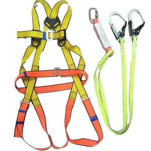 Quality Five Point Full Body Outdoor High-Altitude Operation Double Hook Anti Fall Safety Rope wholesale